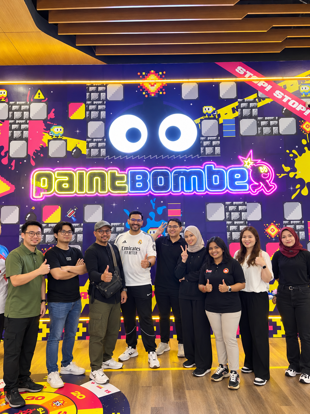 Indoor team-building activity